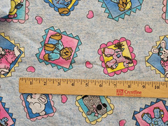 Fabric Chambray Ponies Jelly Bean Junction 1 and 3/8 yards x 42″ wide MM Fabrics