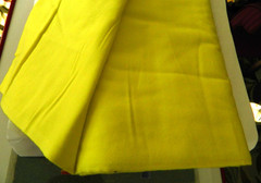 Cotton Flannel Fabric Lemon Yellow Solid 5.0 YDS 42″ W NEW Jo-Anns