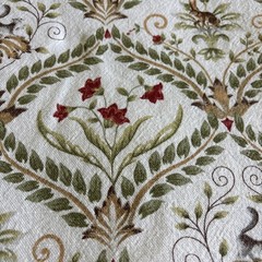 Nature Themed Fabric For Home Decor Squirrels Rabbits 2 Yards Trellis Pattern