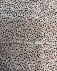 VTG Spring Mills Tiny Ditzy CALICO Pinks & Blue Tulip Florals on Ivory BTFQ