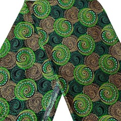 African Ankara fabric, Metallic gold glitterEmerald circles print fabric
