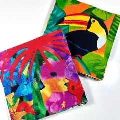 Hawaiian Fabric Charm Pack 5″ Squares, Qty. 42, 100% Cotton, Tropical Vacation
