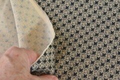 By 1/2 Yd, Vintage, Black & Tan Print on Quilt Cotton, Springs, M7322