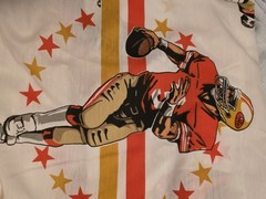 1992 49ers Football Fabric Decorator Length 90 Inches By 4 Yards