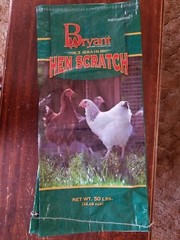 Empty Chicken Hen Feed Woven Plastic Sack Crafts Art Repurpose Yard/Wall Decor