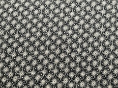Cotton Fabric Geometric Pattern Gray And Black 44”x36” 386