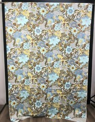 Vtg 60s 70s Skinner Material Fabric BOHO Spring Mills MOD Flower Power 130″