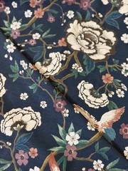 Pindler Myrtle Midnight P6486 Multicolor Floral Fabric 2 7/8 Yards