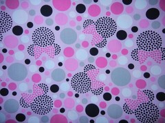 Very Large Remnant Minnie Dots Cotton Sewing Fabric – See Seller Description