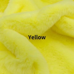Solid Faux Rabbit Fur Fabric Plush Thick Fluffy Furry Cloth for Sewing By Meter