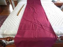 4831. 2 Pcs SOLID WINE Craft, Quilting COTTON or COTTON BLEND FABRIC-44″x 6 yds
