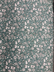 Festive Cheer Green Seasons Greetings Collection-Liberty of London Cotton Fabric