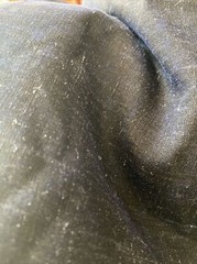 Gambiered Silk Linen Denim Fabric Natural Dye Mud Silk By Half YARD 45momme