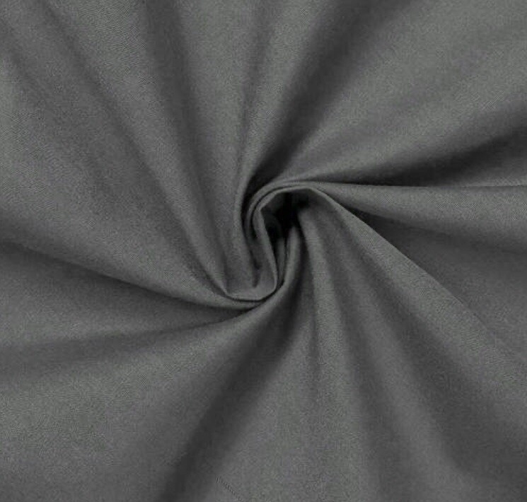 5 Yard Gray cotton fabric 45” Width