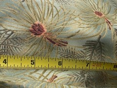 Hoffman Fabrics EVERGREEN CONFERS Pine Cones GREEN BROWN Cotton Fabric 3 yds