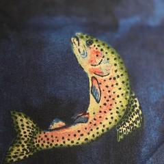 Fish Fabric Blue 16″ x 16″ 23″ Diagonal