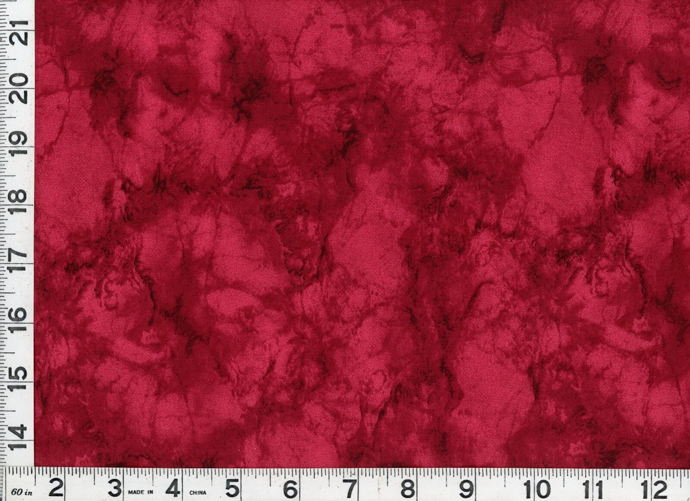 Dark Red on Red Marbled Blender Quilting & Sewing Fabric by the Yard #2267