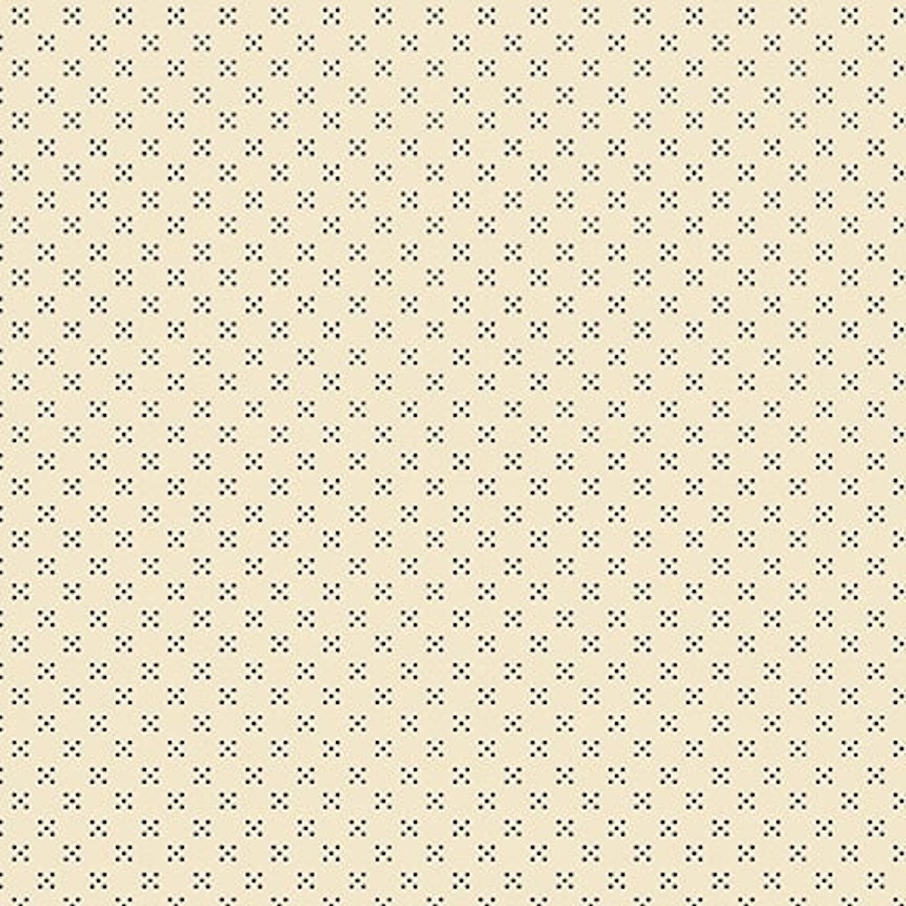 Henry Glass Scraps Of Kindness Nine Patch Boxes Cream Cotton Fabric By The Yard