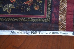 23.5″ Long x 44″, Fall Leaves & Flowers Quilt Cotton Panel, P&B/Abundance, B1001