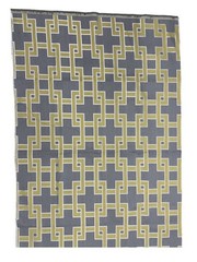 REGAL MODERN GEOMETRIC CITRUS WOVEN ELEGANT UPHOLSTERY Fabric Remnant
