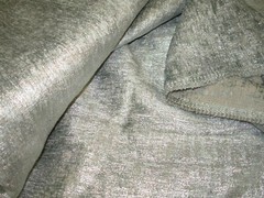 4 YDS REGAL SILVER ELEGANT DRAPERY UPHOLSTERY FABRIC FOR LESS