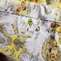 House ‘n Home Fabrics Cat Mouse Sewing Vintage 5yds 14″x 45 ” Crafts Home Decor