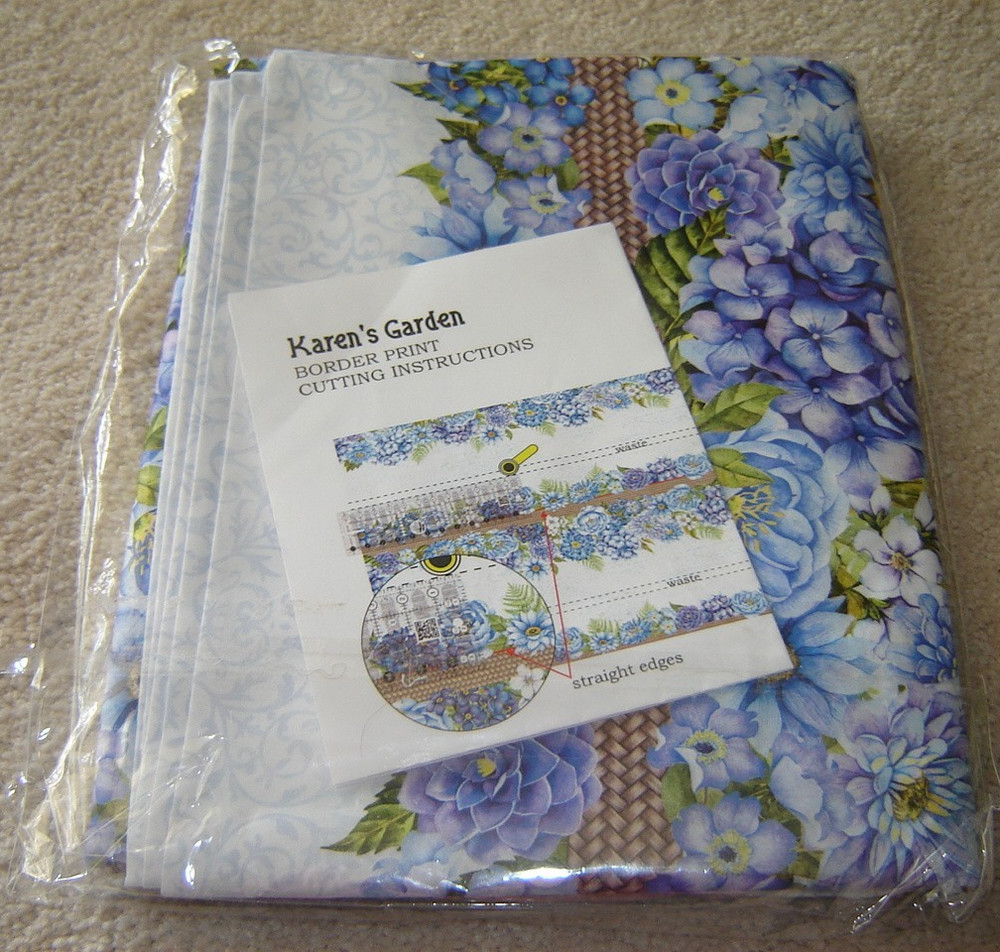 cotton fabric KARENS GARDEN in the beginning fabrics 2020 BORDER STRIPE 3 yards