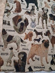 Dog Breed Tapestry Fabric 27×35