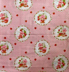 VINTAGE 1980s Strawberry Shortcake on Pink – BTHY: 18” x 44”
