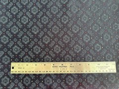UPHOLSTERY FABRIC navy blue, jacquard, heavy, 2 yards by 56 inches NEW