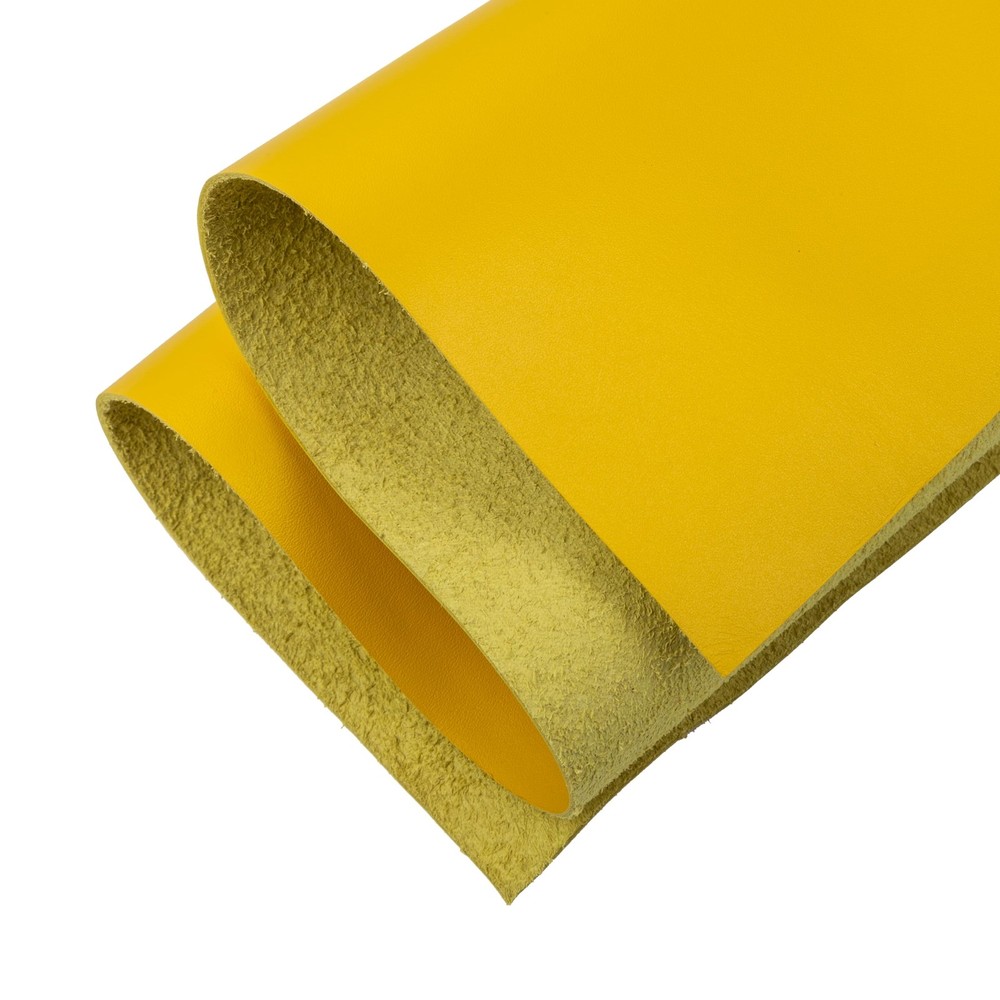 12×24 Inch Tooling Leather Square 2.0MM Yellow Sheets for Crafts Thick