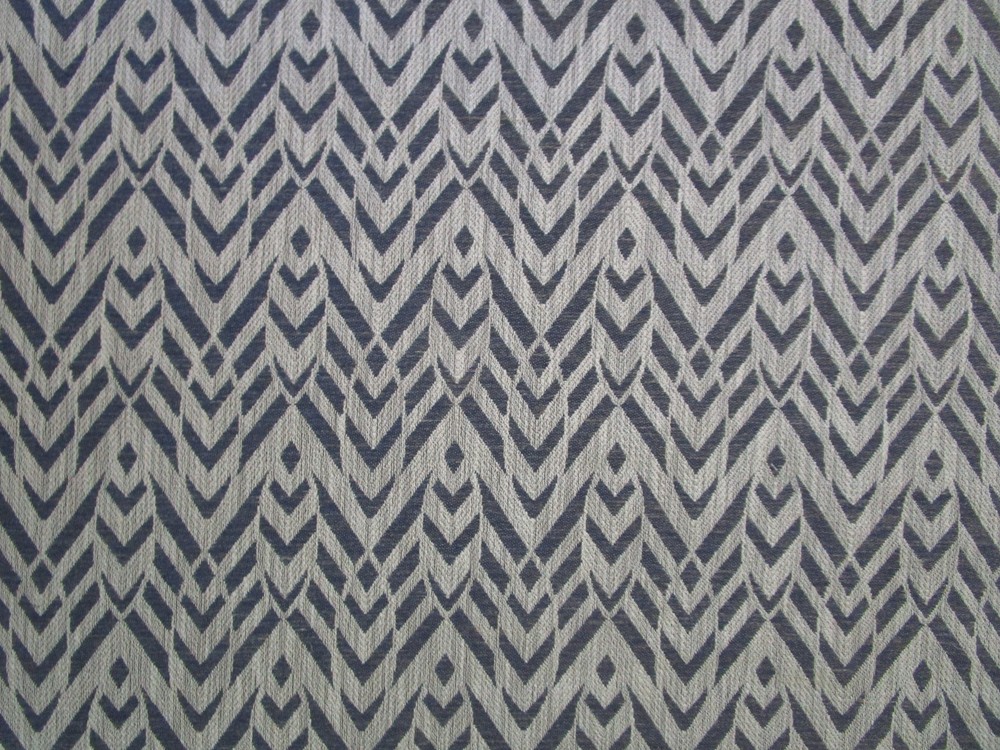 Cervantes Woven Fabric in Navy & Beige Gaston y Daniela 65″L x 55″W Global Geo