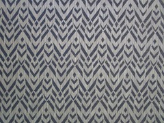 Cervantes Woven Fabric in Navy & Beige Gaston y Daniela 65″L x 55″W Global Geo