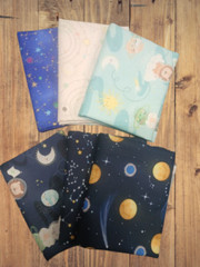 6 Fat Quarters – Assorted Nursery Space Fat Quarter Bundle