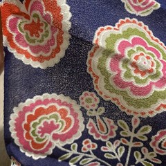 Vintage 60s 70s Translucent Mod Gothic Floral Specialty Fabric 86×45”