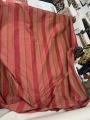 Dupioni Stripes 100% Silk Fabric 54″ Wide, By Yard (509)Sold By The Yard