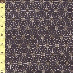 SEVENBERRY Asanoha w/Sashiko-like Stitches – SB-88220D3-4 – Navy – By Half Yard