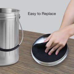 12 Pieces Counter Top Activated Carbon Compost Bin Filters – Extra Thick Indo…