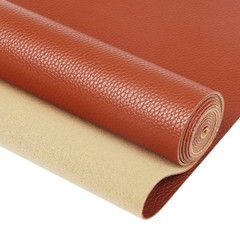 RAGAN Solid Color Faux Leather Sheets( 7.8 “X 53” ), Clear,brown