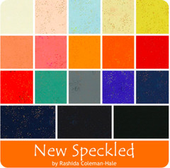 Moda SPECKLED NEW Metallic Ruby Star CHARM PACK 42 Squares –