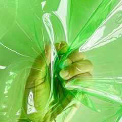 Oneart 12 Gauge Lawn Green Solid Clear Tpu Waterproof Vinyl Fabric For Sewing