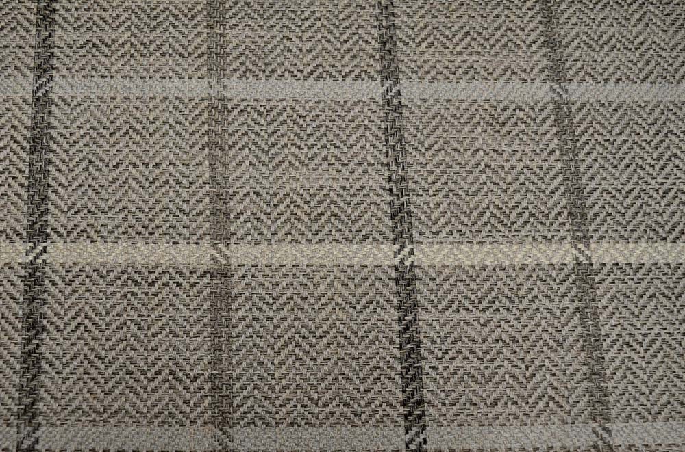 Clemson Smoke Grey Blue Window Pane Plaid Upholstery Swavelle Mill Creek Fabric