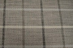 Clemson Smoke Grey Blue Window Pane Plaid Upholstery Swavelle Mill Creek Fabric