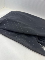 Black Sheer Metallic Dot Fabric 3.14 Yards x 60” Wide Sparkle Sewing Decor