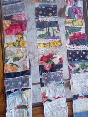 3 Snippet Rolls Fabric Junk Journal Grunge 3″ Wide 36″ Long *Video Below