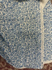 VTG John Wolf Decorative Fabric classic Floral monochromatic Preshrunk W56xL64
