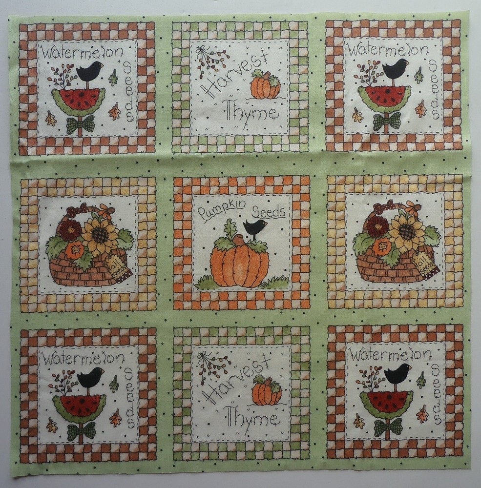 Cotton Fabric Group C – Top Square Watermelon 1 Piece 12 1/4″ L x 12 1/4″ W