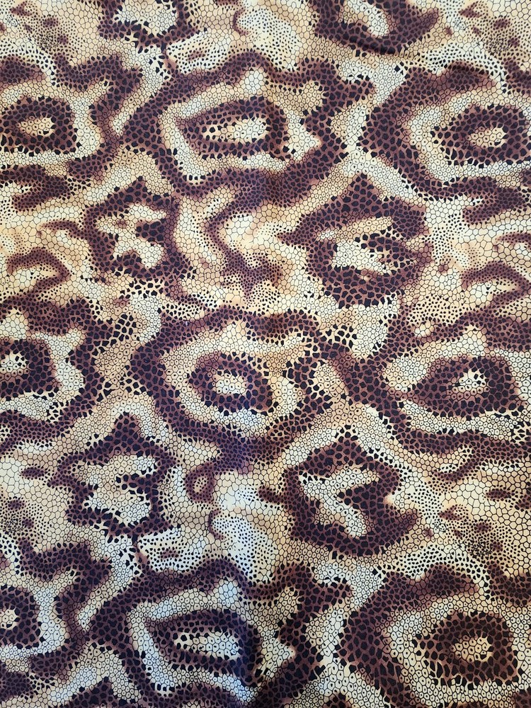 Snake skin Cotton print fabric by the HALF Yard, Animal Skin Cotton Quilt Fabric