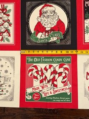 MODA Holiday Cheer 9 blocks per yard 100% cotton fabric panel 36 x 44 retro look