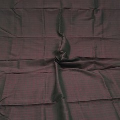 Vintage Burgundy Dual Tone 100%Silk Handloom Sari Remnant 4YD Craft Fabric Scrap